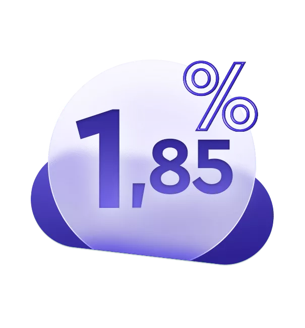 Тарифы на эквайринг от 1,85%